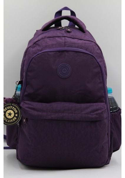 Su Geçirmez Kumaş Moden Mor Unisex Kadın Okul Sırt Çantası 2200 fiyatları
