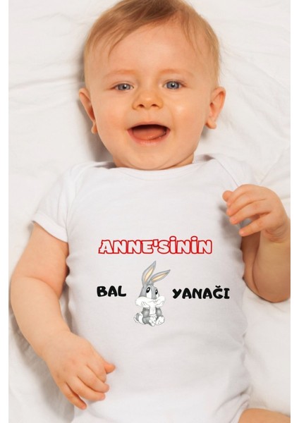 Özel Tasarım Bebek Zıbın - Çıtçıtlı Body (Annesinin Bal Yanağı)