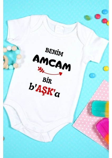 Özel Tasarım Bebek Zıbın - Çıtçıtlı Body (Benim Amcam Bir B'aşk'a!)