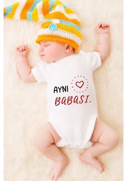 Özel Tasarım Bebek Zıbın - Çıtçıtlı Body (Aynı Babası !)