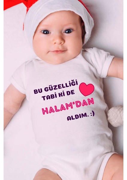 Özel Tasarım Bebek Zıbın - Çıtçıtlı Body (Bu Güzelliği Tabi Ki De Halamdan Aldım!)