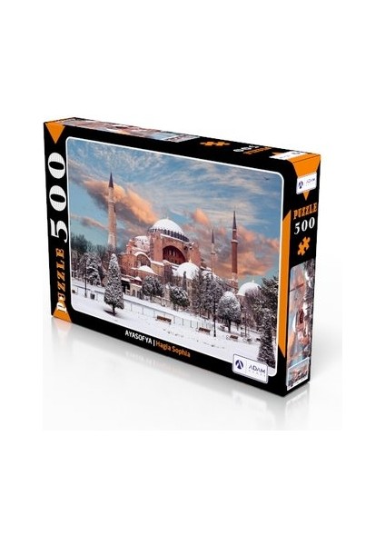 Karlı Ayasofya 500 Parça Puzzle Yapboz