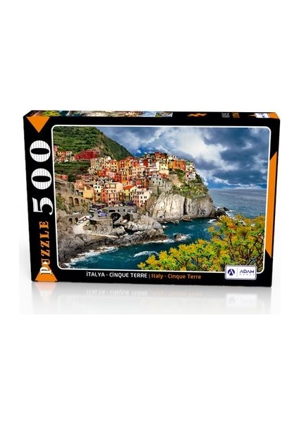 Adam Games Italya - Cınque Terre 500 Parça Puzzle Yapboz