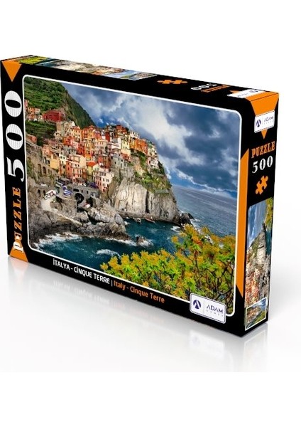 Adam Games Italya - Cınque Terre 500 Parça Puzzle Yapboz