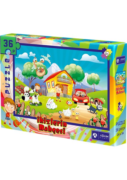 Ikizlerin Bahçesi 36 Parça Puzzle Yapboz