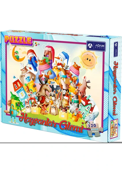 Adam Games Hayvanlar Alemi 120 Parça Puzzle Yapboz