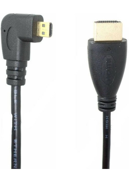 Micro HDMI Kablo 90 Derece 1 Metre