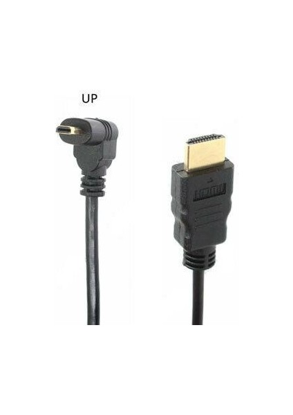 Asian Tech Store Micro HDMI Kablo 90 Derece 1 Metre