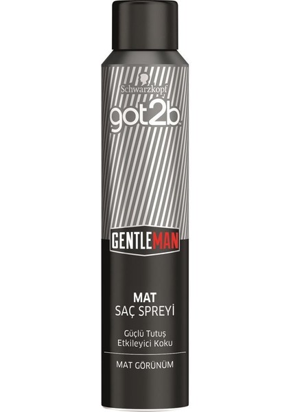 GENTLEMAN MAT SAÇ SPREYİ 200 ML