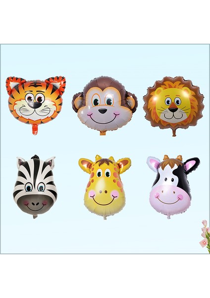 Safari Sevimli Hayvanlar Folyo Balon, 45 cm - Kaplan