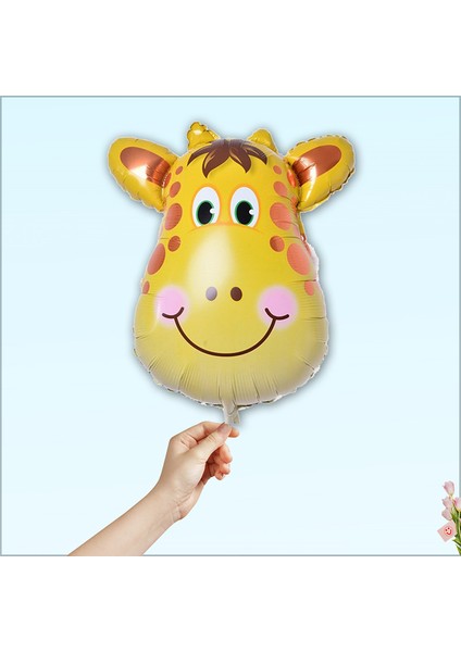 Safari Sevimli Hayvanlar Folyo Balon, 45 cm - Zürafa
