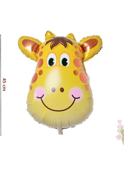 Safari Sevimli Hayvanlar Folyo Balon, 45 cm - Zürafa