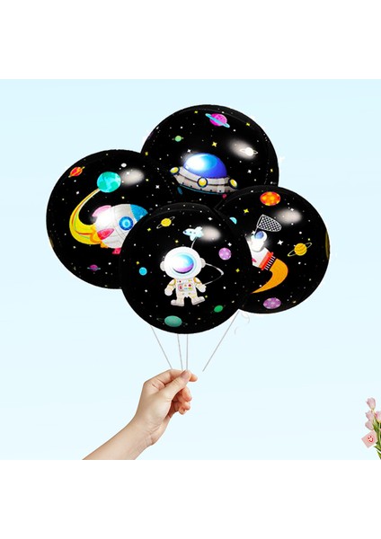 Uzay Temalı 60 cm Küre 4D Folyo Balon - 1 Adet