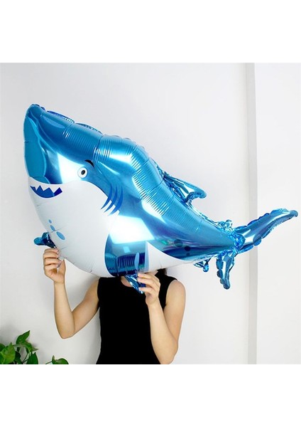 Köpek Balığı Folyo Balon - 90 cm x 50 cm fırsatları