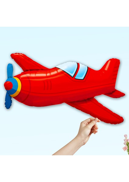 Uçak Folyo Balon - 90 cm x 53 cm
