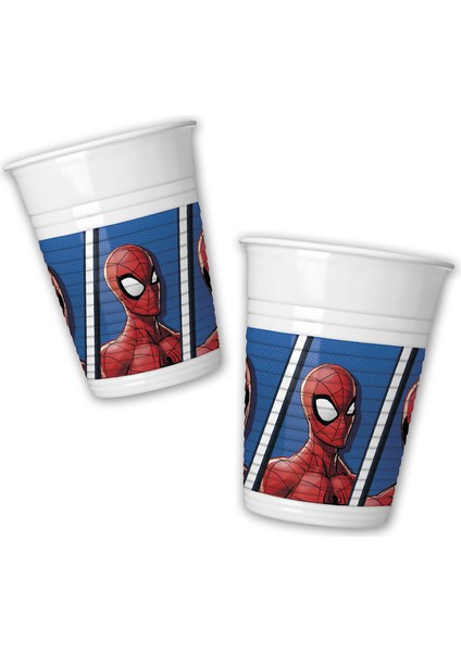 Spiderman Team Up Plastik Bardak - 8 Adet