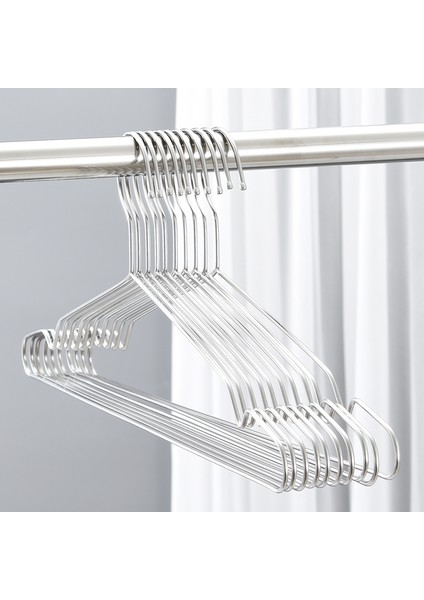 Metal Elbise Askısı 6 Adet Kıyafet Askısı Pantolon Askısı Tel Askı