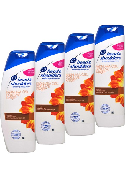 Head & Shoulders Kadınlara Özel Şampuan 1200 Ml ( 300 Ml X 4 )
