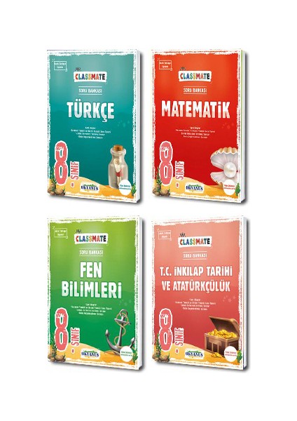 8. Sınıf Classmate Soru Bankası 4'lü Set (Ciltli)