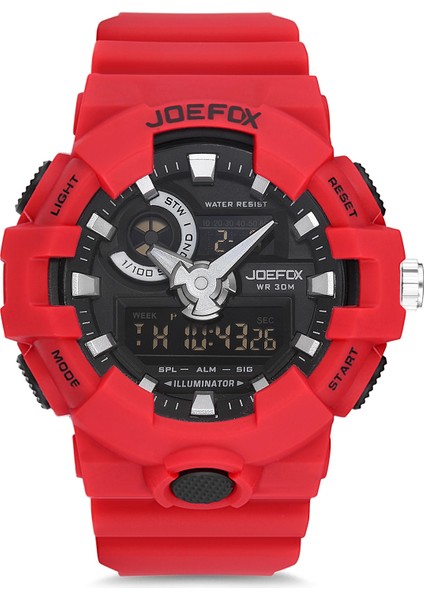 Dijital Analog Silikon Kordon Erkek Kol Saati JFP1044