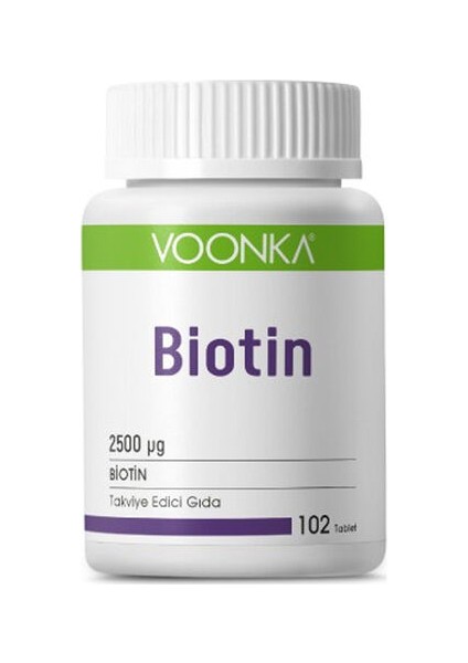 Biotin Içerikli Takviye Edici Gıda 102 Tablet