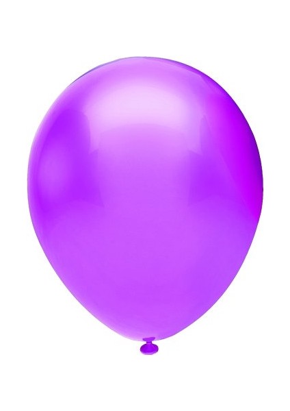 Balonevi, Metalik Açık Violet - Açık Menekşe Rengi, 12'' Metalik Renk Baskı Balonu 100'LÜ Paket