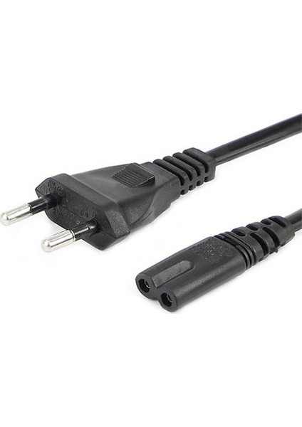 Oem Ac Power Güç Kablosu Tv-Radyo -Notebook Adaptör Için 2 Pin Teyip Fişi