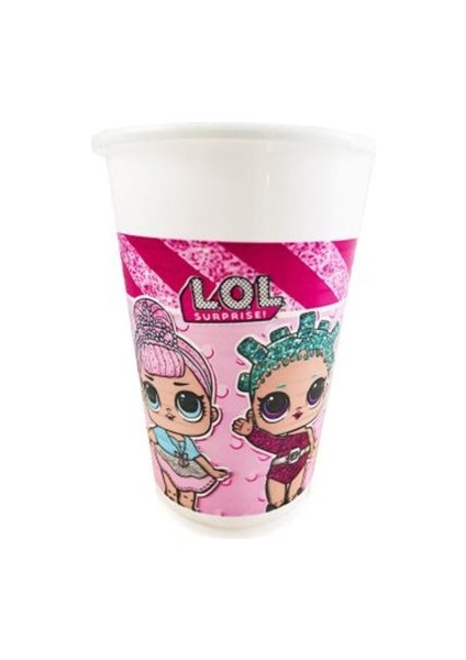 Balonevi, Lol Sürpriz, 8 Adet Kağıt Bardak, 180/200ML
