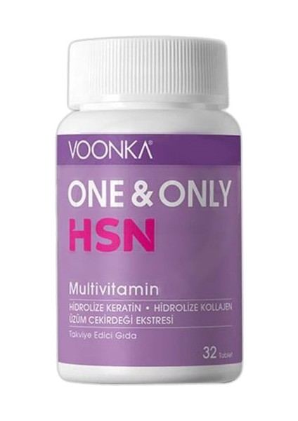 One And Only Hsn Multi̇vi̇tami̇n 32 Tablet