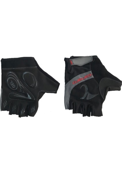 Kısa Parmak Eldiven V7 Siyah/gri