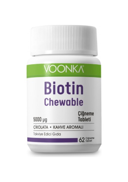Biotin Chewable Takviye Edici Gıda 62 Tablet