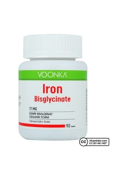 Iron Bisglycinate Demir 92 Kapsül