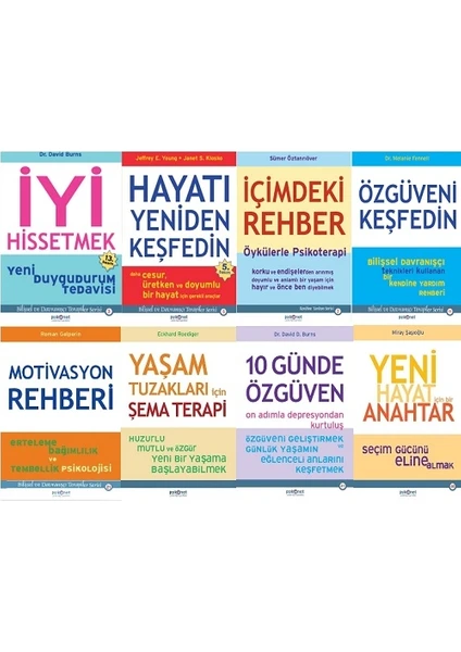 İyi Hissetmek - Şema Terapi - İçimdeki Rehber - Hayatı Yeniden Keşfedin - Özgüveni Keşfedin - 8 Kitap Set