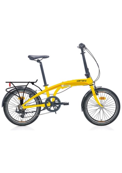20J Carraro Flexı 107 Katlanır Bisiklet - Sarı Siyah Kırmızı