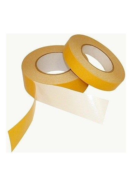 Kobi Tape Çift Taraflı Ince Şeffaf Bant 25 mm x 25 Metre