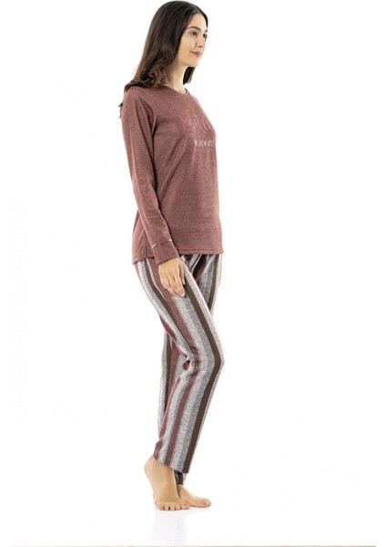 6955 Kadın Kışlık Ev Giyim Pijama Takım