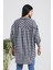 Siyah Kareli Oduncu Oversize Gömlek 5
