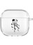 Apple Airpods 3. Nesil Uyumlu Astronot Desenli Premium Silikonlu Şeffaf Airpods Kılıfı 1