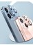 Apple iPhone 13 Mini Uyumlu Kamera Lens Koruyucu Metal Çerçeveli Tam Koruma Temperli Cam 3