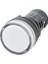 22 mm Beyaz Ledli Sinyal Lambası 220V Ac Gwest 1