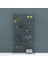 Metal Kitaplık/ Vitrin 150 X 80 Cm Grid Maison Tilleul - Antrasit 1