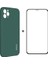 Apple iPhone 11 Pro Için ENK-PC0652 Düşme Önleyici Yumuşak Sıvı Silikon Telefon Kılıfı + 0.26MM 9h 2.5d Temperli Cam Ekran Koruyucu - Yeşil (Yurt Dışından) 1