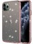 Apple iPhone 11 Pro Max 6.5 Inç Uyumlu Simli Telefon Kılıfı - Şeffaf Pembe (Yurt Dışından) 1