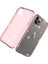 Apple iPhone 11 Pro Max 6.5 Inç Uyumlu Simli Telefon Kılıfı - Şeffaf Pembe (Yurt Dışından) 2