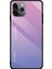 Apple iPhone 11 Pro 5.8 Inç Uyumlu Tpu Pc Degrade Camlı Telefon Kılıfı - Pembe / Mor (Yurt Dışından) 2