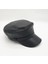 Bayan Deri Şapka Arkası Lastikli Siyah Renk 1