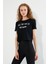 Kadın Baskılı T-Shirt Siyah 4