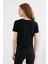 Kadın Baskılı T-Shirt Siyah 5