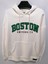 3 Iplik Şardonlu Kapüşonlu Ön Boston Baskılı Oversize Sweatshirt 1
