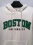 3 Iplik Şardonlu Kapüşonlu Ön Boston Baskılı Oversize Sweatshirt 2